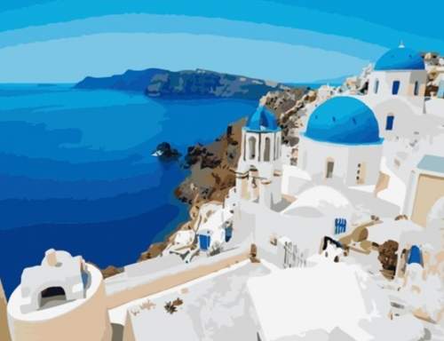 Gaira Malování podle čísel Egejské Řecko