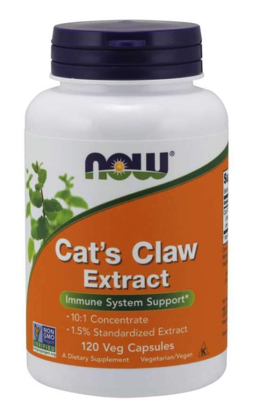NOW Foods NOW Cat’s Claw (Vilcacora) extrakt, 334 mg x 120 rostlinných kapslí