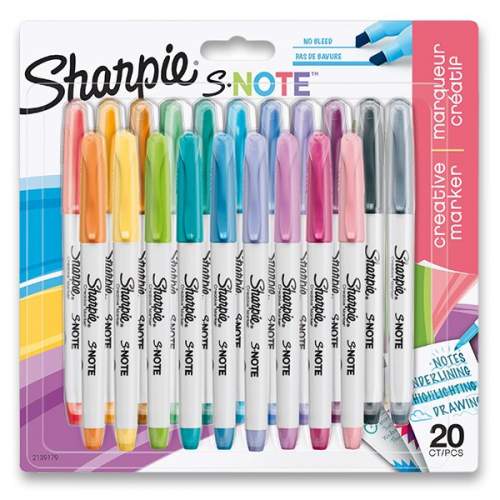 Sharpie S-Note 20 barev