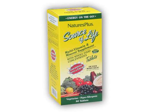 Nature´s Plus Source of Life Multi-Vitamin + Mineral 90 tb.