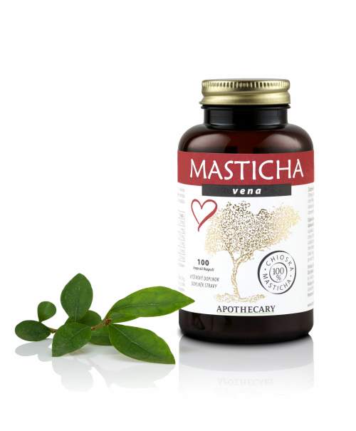 Masticha Terapia Masticha Vena při problémech s vysokým tlakem a cholesterolem – 100 tablet