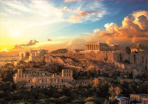 EDUCA Puzzle Athény: Akropolis 1000 dílků