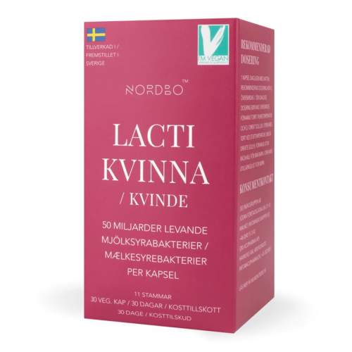 Nordbo Lacti Kvinna 30 kapslí (Probiotika pro ženy) Varianta: Lacti Kvinna 30 kapslí (Probiotika pro ženy)
