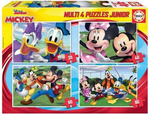 Puzzle Puzzle Mickey Mouse a přátelé 4v1