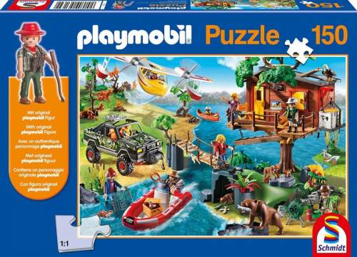 SCHMIDT Puzzle Playmobil Domek na stromě 150 dílků + figurka Playmobil