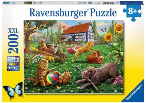 RAVENSBURGER Puzzle Hrátky na zahradě XXL 200 dílků