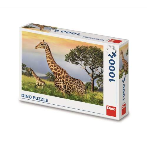 DINO Puzzle Žirafí rodina 1000 dílků