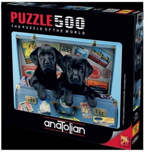 ANATOLIAN Puzzle Labradoři na cestách 500 dílků