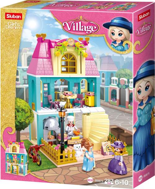 Sluban Girls Dream Village M38-B0875 Dvoupatrový dům s podkrovím