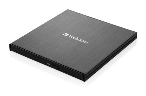 VERBATIM Externí Blu-ray externí Ultra HD 4K Slimline vypalovačka, USB-C, černá