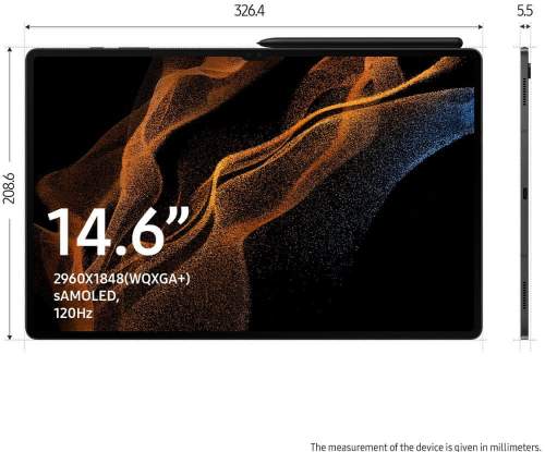 Samsung  Galaxy Tab S8 Ultra 14.6 WiFi 256GB šedý (X900) SM-X900NZAEEUE