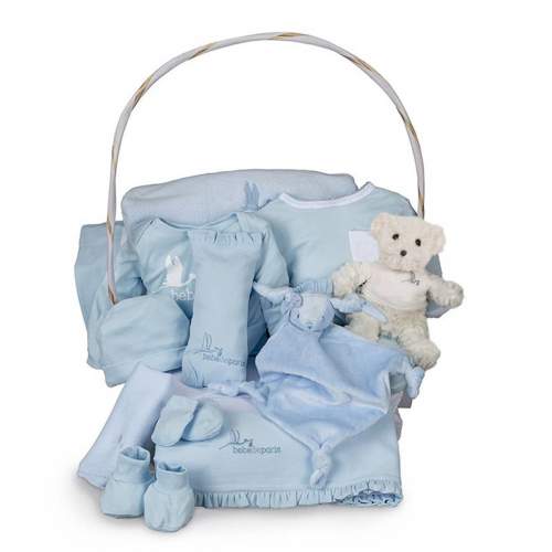 Dokonalý dárkový koš Serenity - modrý | Bebé de París modrý, 3 - 6 měsíců
