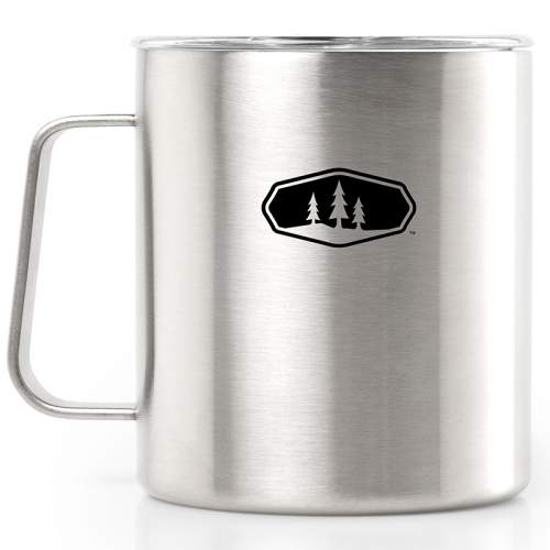 GSI Glacier Stainless Camp Cup; 444ml grey grey