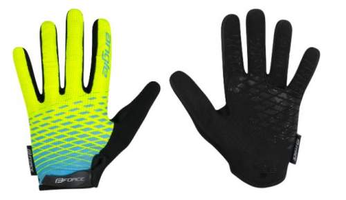 FORCE MTB ANGLE letní, fluo-modré - XXL