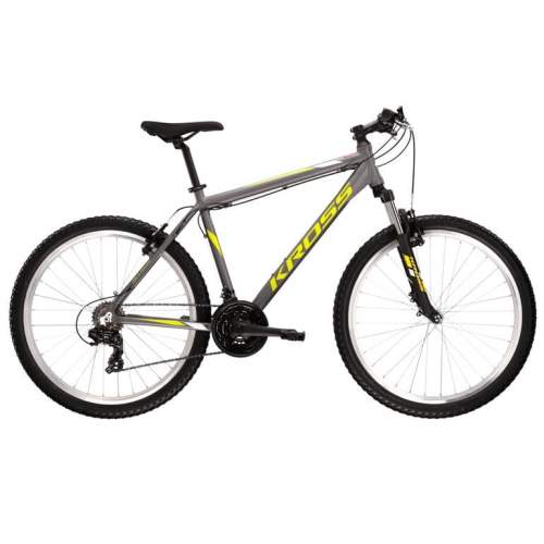 Kross Hexagon 26" - model 2022 grafitová/limetová/bílá - M (19'')