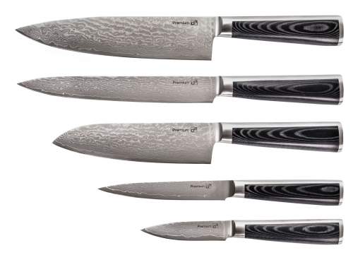 G21 Sada nožů Damascus Premium, Box, 5 ks