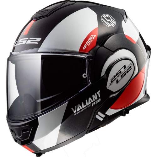 LS2 FF399 Valiant Graphic Avant White Black Red XS