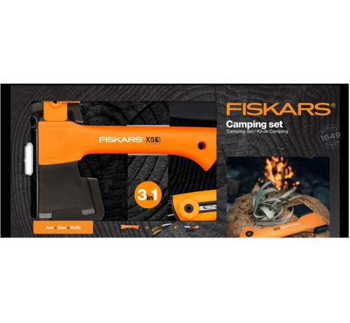 Fiskars Set   X5+ nůž Hardware + pilka 1057912