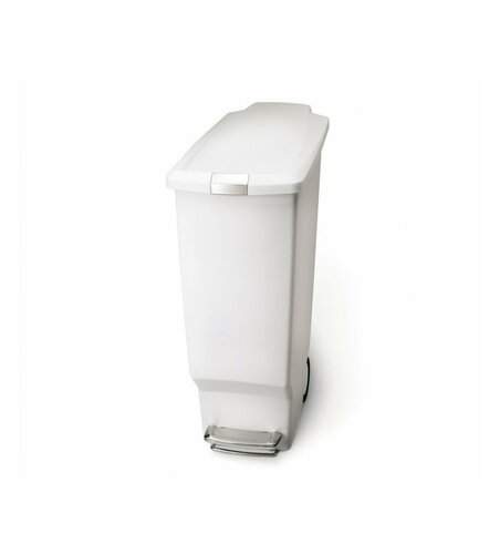 Simplehuman pedálový odpadkový koš,40l,úzký,bílý,plastový,CW1362