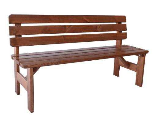 Rojaplast R69942 Zahradní dřevěná lavice Viking - 180 cm, lakovaná