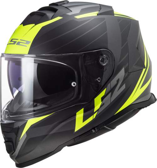 LS2 FF800 Storm Nerve Matt Black H-V Yellow - XXL