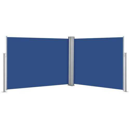 Shumee Zatahovací boční markýza / zástěna modrá 140 x 1000 cm