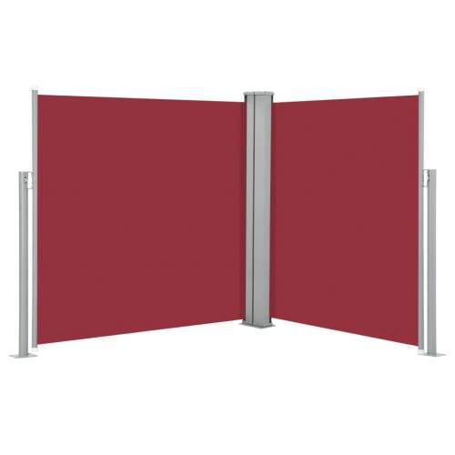 Shumee Zatahovací boční markýza / zástěna červená 140 x 600 cm