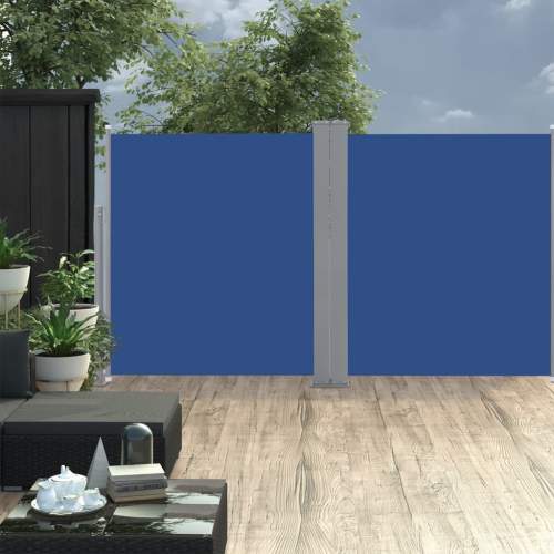 Shumme Zatahovací boční markýza / zástěna modrá 160 x 600 cm