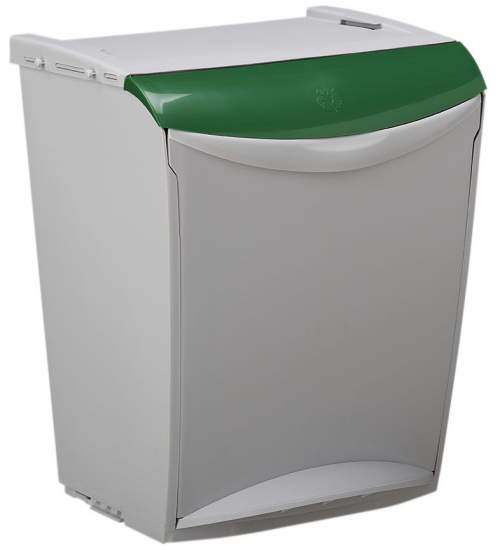 Rossignol SAS Koš na tříděný odpad stohovatelný Bakatri 50720, zelený, 25 L