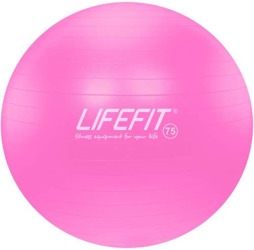 Lifefit Gymnastický míč LIFEFIT ANTI-BURST 75 cm, růžový