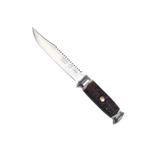 Lovecký nůž s pilkou Venado 376-NH-1/Z Mikov s koženým pouzdrem