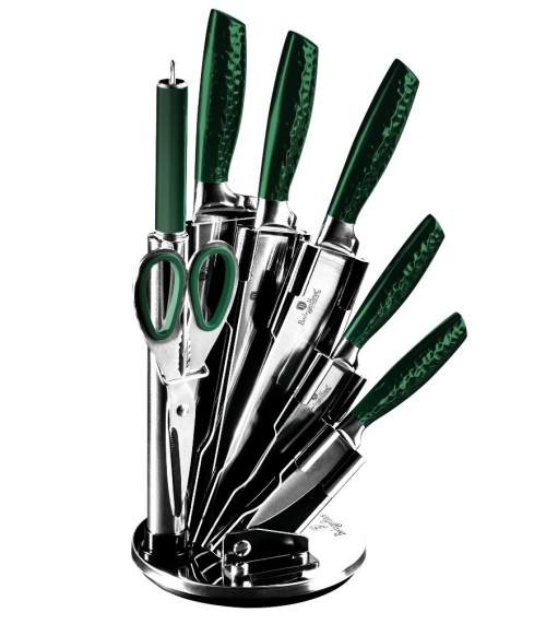 BERLINGERHAUS Sada nožů ve stojanu 8 ks Emerald Collection BlackSmith BH-2463