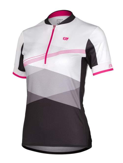 Etape LIV cyklistický dres Barva bílá-růžová XL