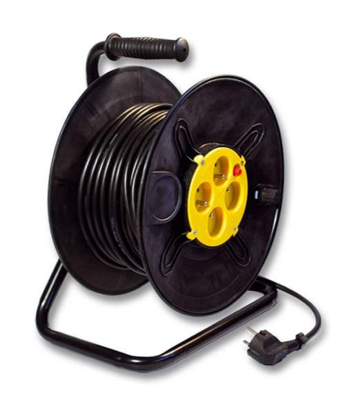 Ecolite Prodlužovací kabel na bubnu 40m 4 zásuvky 3x1,5mm