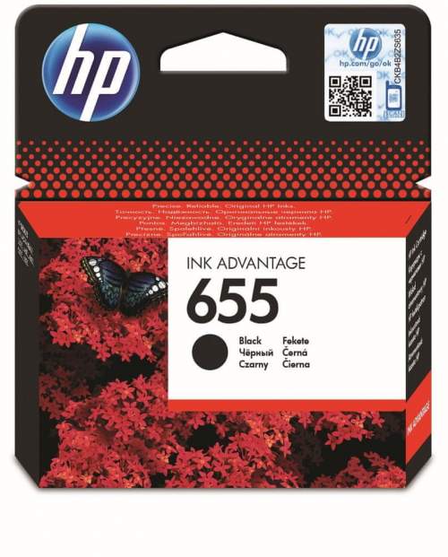 HP 655 černá - originální náplň (CZ109AE)
