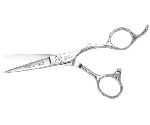 Kadeřnické nůžky Olivia Garden SilkCut® Pro Shear 5" - stříbrné