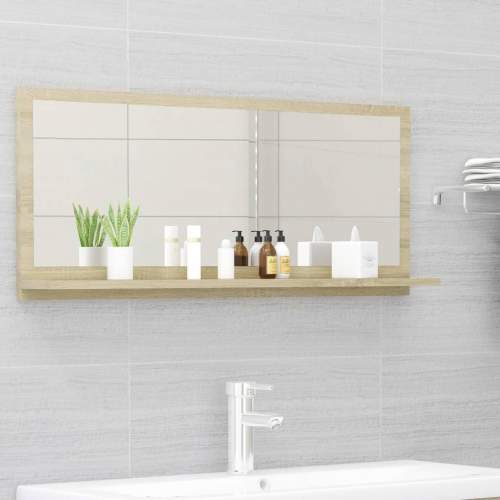 Koupelnové zrcadlo dub sonoma 90 x 10,5 x 37 cm dřevotříska