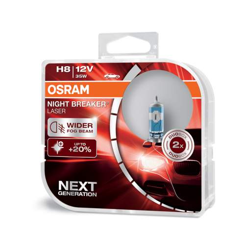 Autožárovka OSRAM H8 Night Breaker Laser Next Generation +150%, 2ks