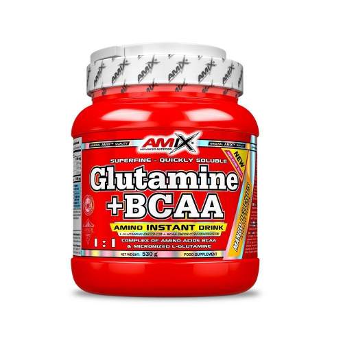 Amix L-Glutamine + BCAA - powder, Mango, 530 g