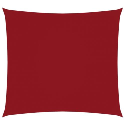 Stínící plachta oxfordská látka čtvercová 7 x 7 m červená