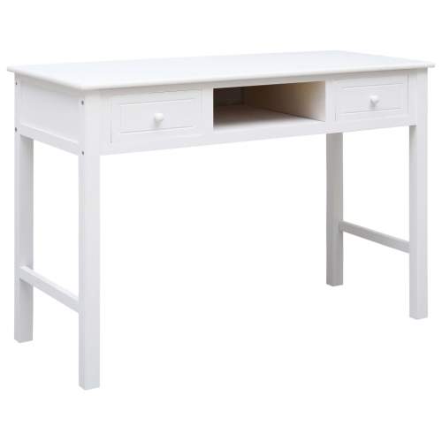 VIDA Psací stůl bílý 110 x 45 x 76 cm dřevo