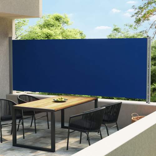 VIDA Zatahovací boční markýza / zástěna 600 x 170 cm modrá