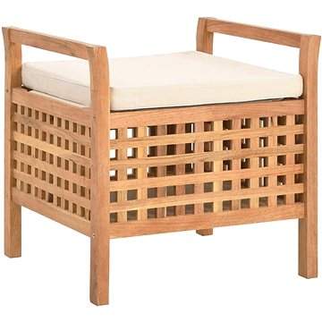 VIDA Úložná lavice 49 x 48 x 49 cm masivní ořechové dřevo