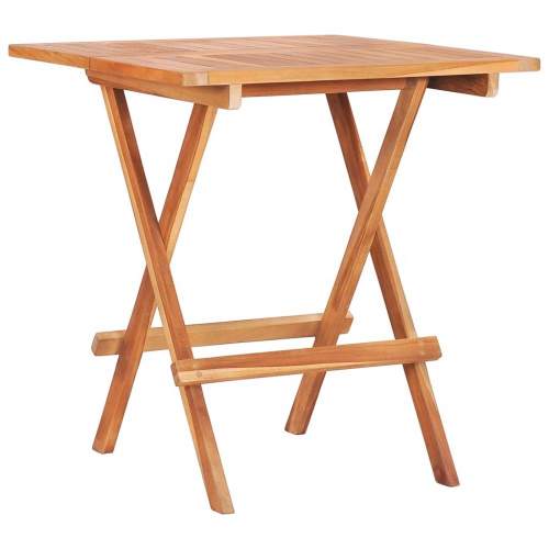 SHUMEE Skládací bistro stolek 60 x 60 x 65 cm masivní teakové dřevo