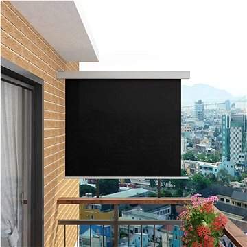 VIDA Balkonová zástěna multifunkční 150 x 200 cm černá