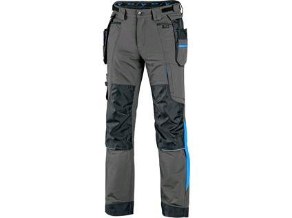 CXS  Kalhoty NAOS pánské, šedo-černé, HV modré doplňky, vel. 64