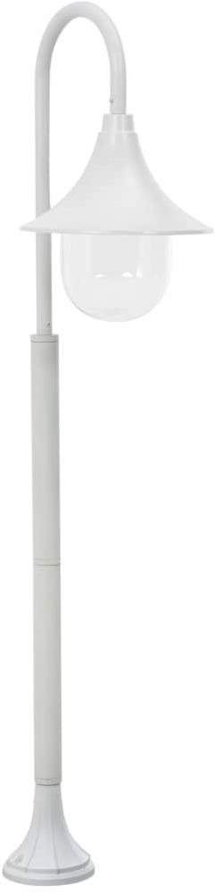 SHUMEE Zahradní sloupová lampa E27 120 cm hliník bílá
