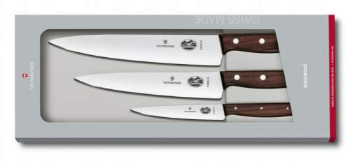 Victorinox sada kuchyňských nožů 3ks s dřevěnou rukojetí