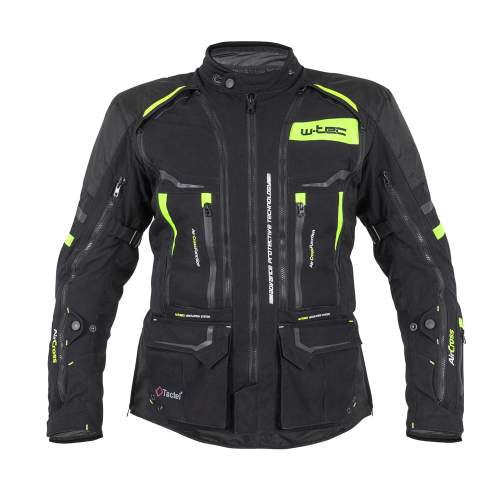 W-TEC Aircross bunda černá-fluo žlutá M