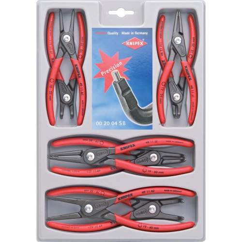 Knipex 00 20 04 SB Kleště na pojistné kroužky, precizní - sada